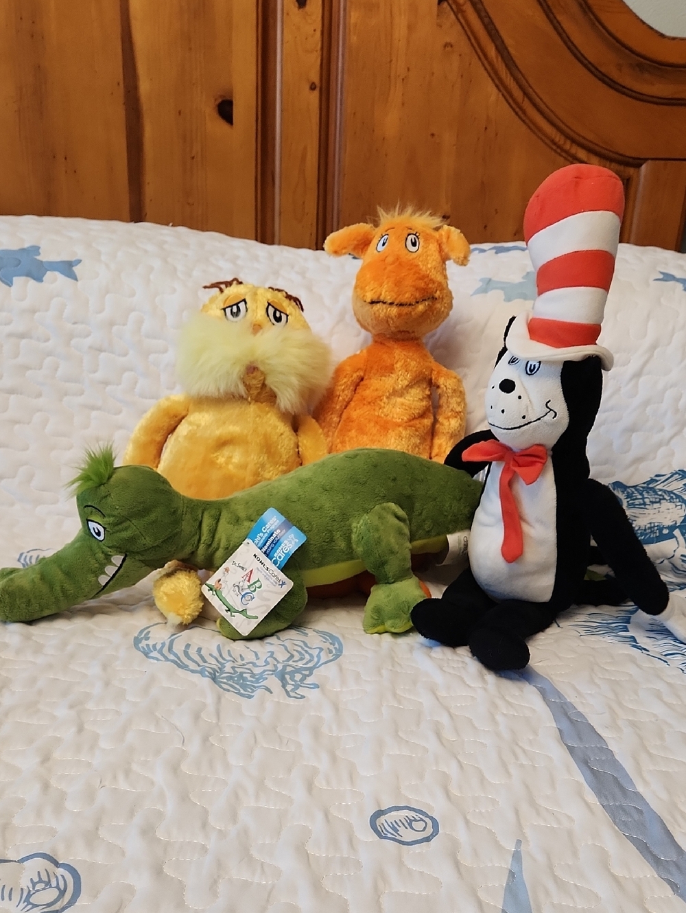 Dr. Seuss Plush Set - Green, Orange, Yellow, Black, White, Red